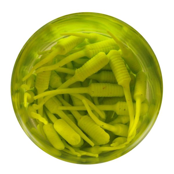 Gulp! Alive! Fish Fry Soft Bait – 1″ Length, Chartreuse