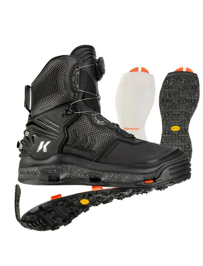 Korkers River OPS BOA Wading Boots with Felt and Vibram Soles