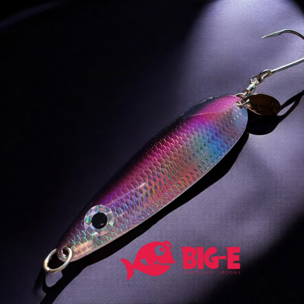 baitcasting reel big spoon BIG-E 6.0 3D Chromatic Trolling Spoons