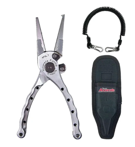 ACCURATE PIRANHA SPLIT RING PLIERS WITH SHEALTH