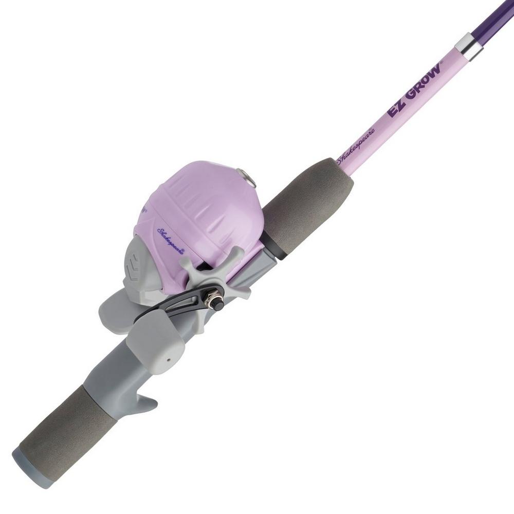 Shakespeare EZ-Grow Spincast Reel and Fishing Rod Combo, 4'6