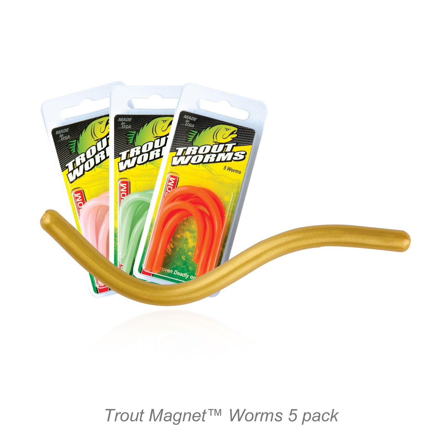 Leland's Lure rout Magnet™ Worms 5 pc. Pack