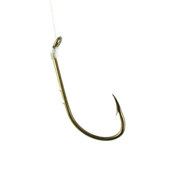  Gamakatsu 05608 Bait Holder Snelled Hooks (10 Pack), Size 4,  Bronze : Fishing Hooks : Sports & Outdoors