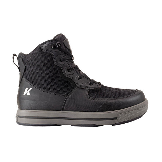 KORKERS Stealth Sneaker With Fixed Kling-On Rock Soles Black Boots