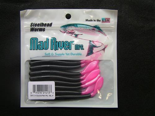 Set Di 4 Esche Mad River Stlhead Worms – Nightmare Edition Per Pesca Trota E Steelhead