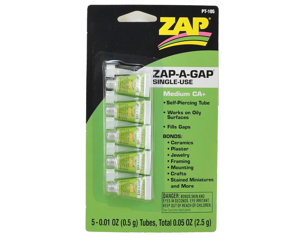 SINGLE USE ZAP-A-GAP Adhesive Glue5 Pack x.01oz