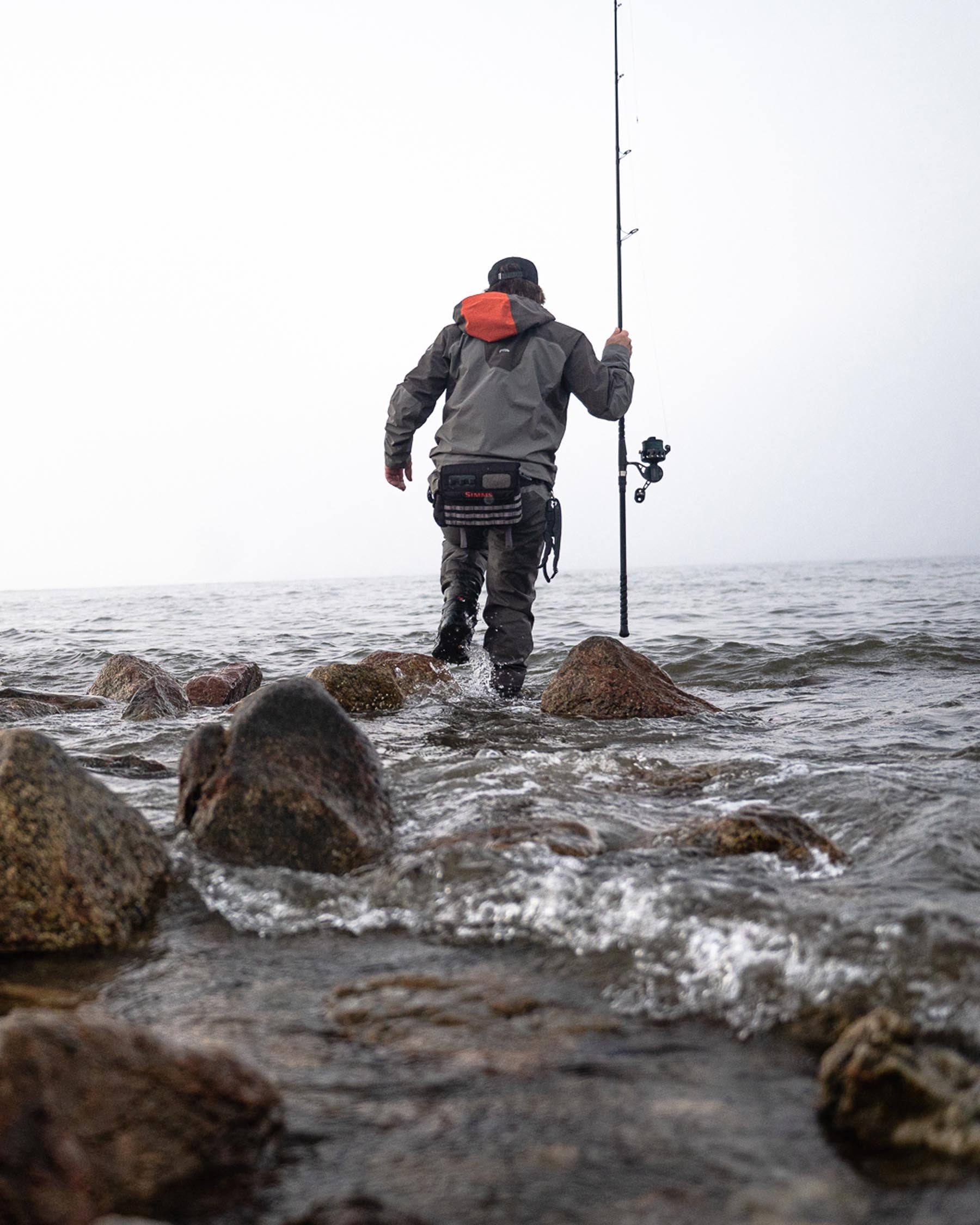 Waist Fishing Rod Holder Nylon Adjustable Wading Belt for Rocky Fishing