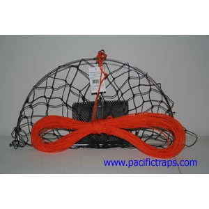 CASTING CRAB TRAP WITH ROPE
