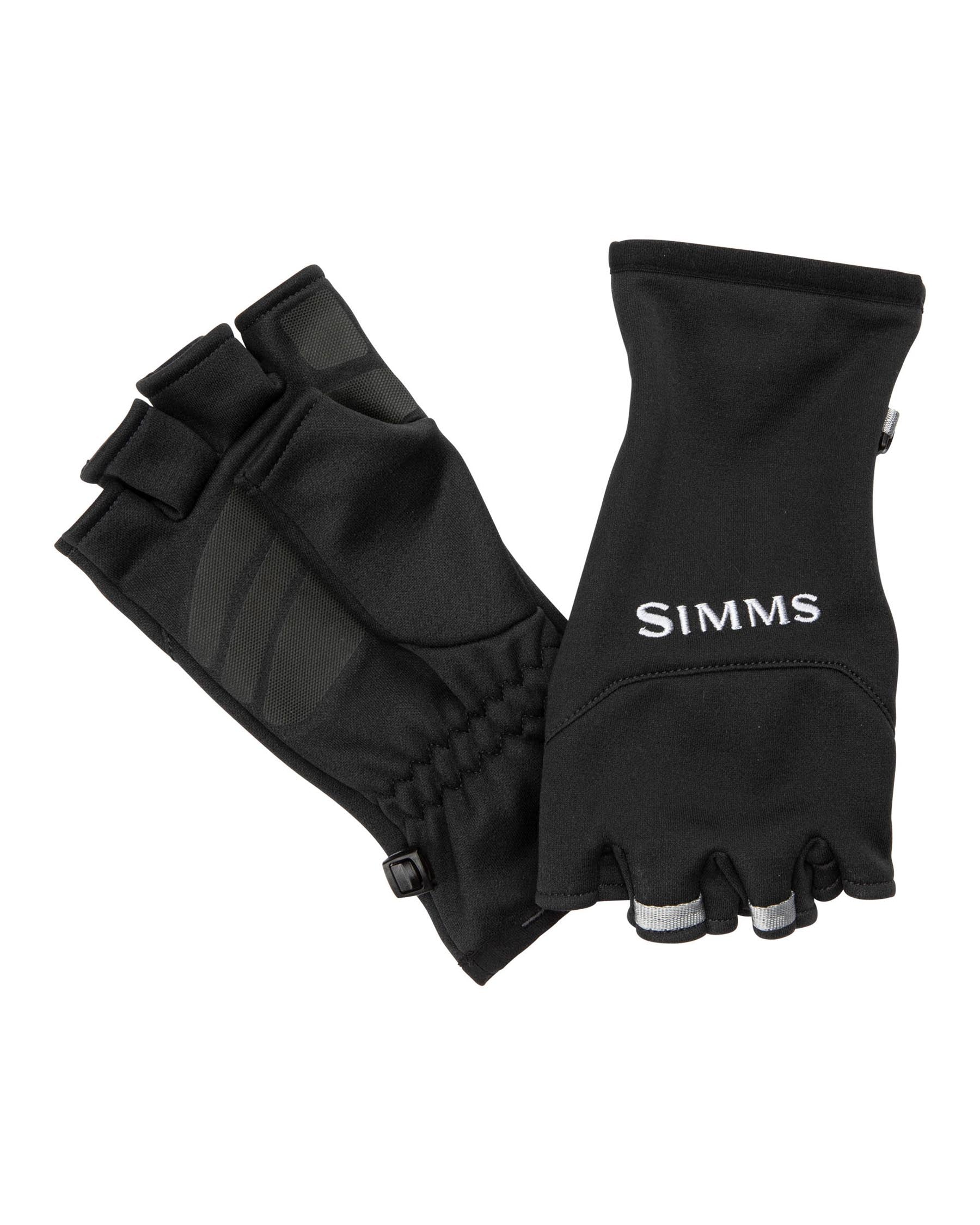 Simms Freestone Half Finger Mitt - Black - XL