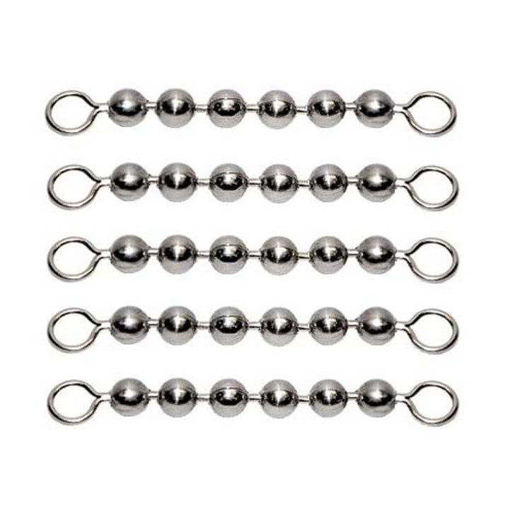 Fishing Snap Swivels, 25 Pack 15lbs Stainless Steel Ball Bearing Tackle