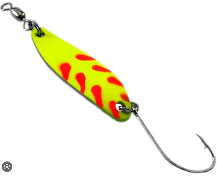 Gibbs Croc Spoon Chartreuse Fire Wing / 1/4 oz
