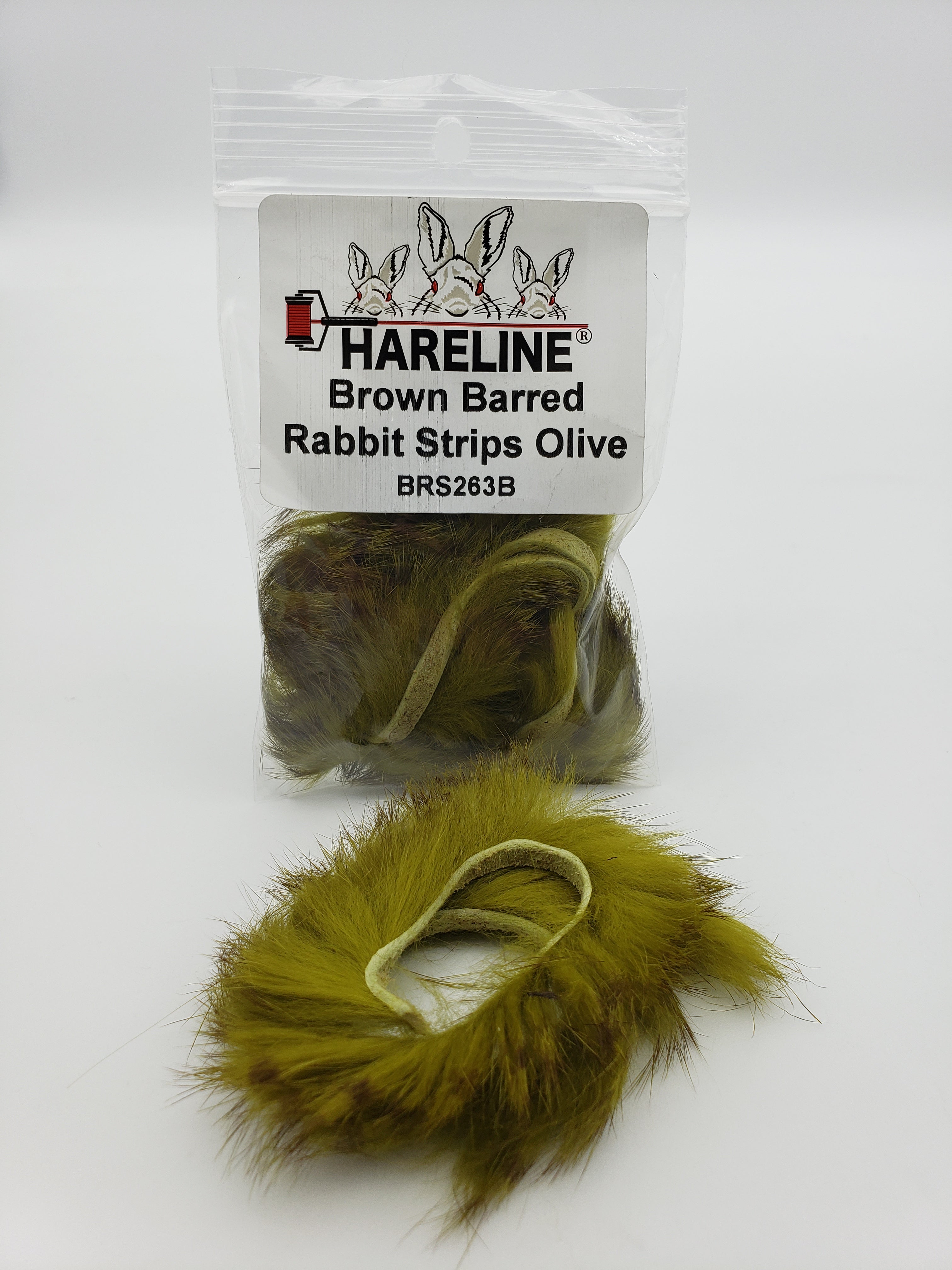 Hareline Brown Barred Rabbit Strips