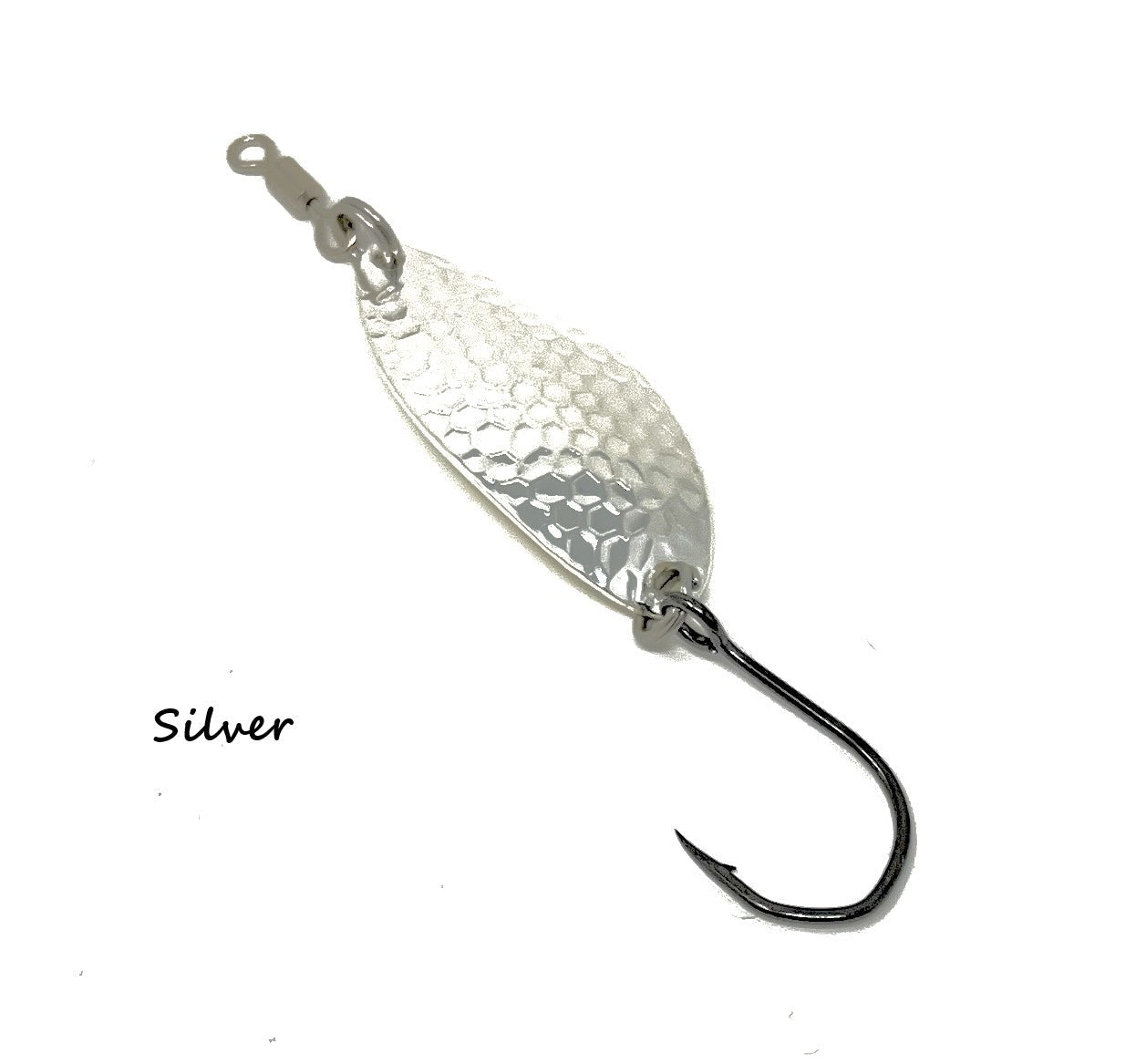 Chartreuse White Spoon – Big Eye Spinnerbaits