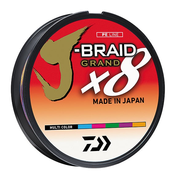 DAIWA J-BRAID x8 GRAND BRAIDED LINE - MULTI COLOR