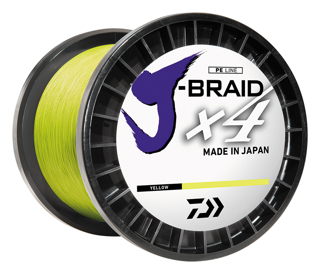 Daiwa J-Braid x4 Braided Line - Fluorescent Yellow