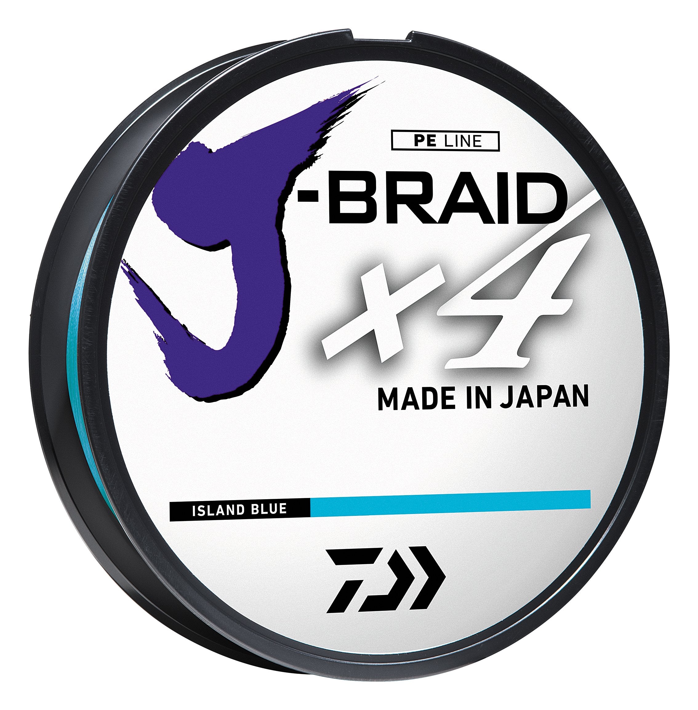 J-Braid x4 Braided Line - 3000 Yards, 50 lbs Tested, .013 Diameter, Island Blue
