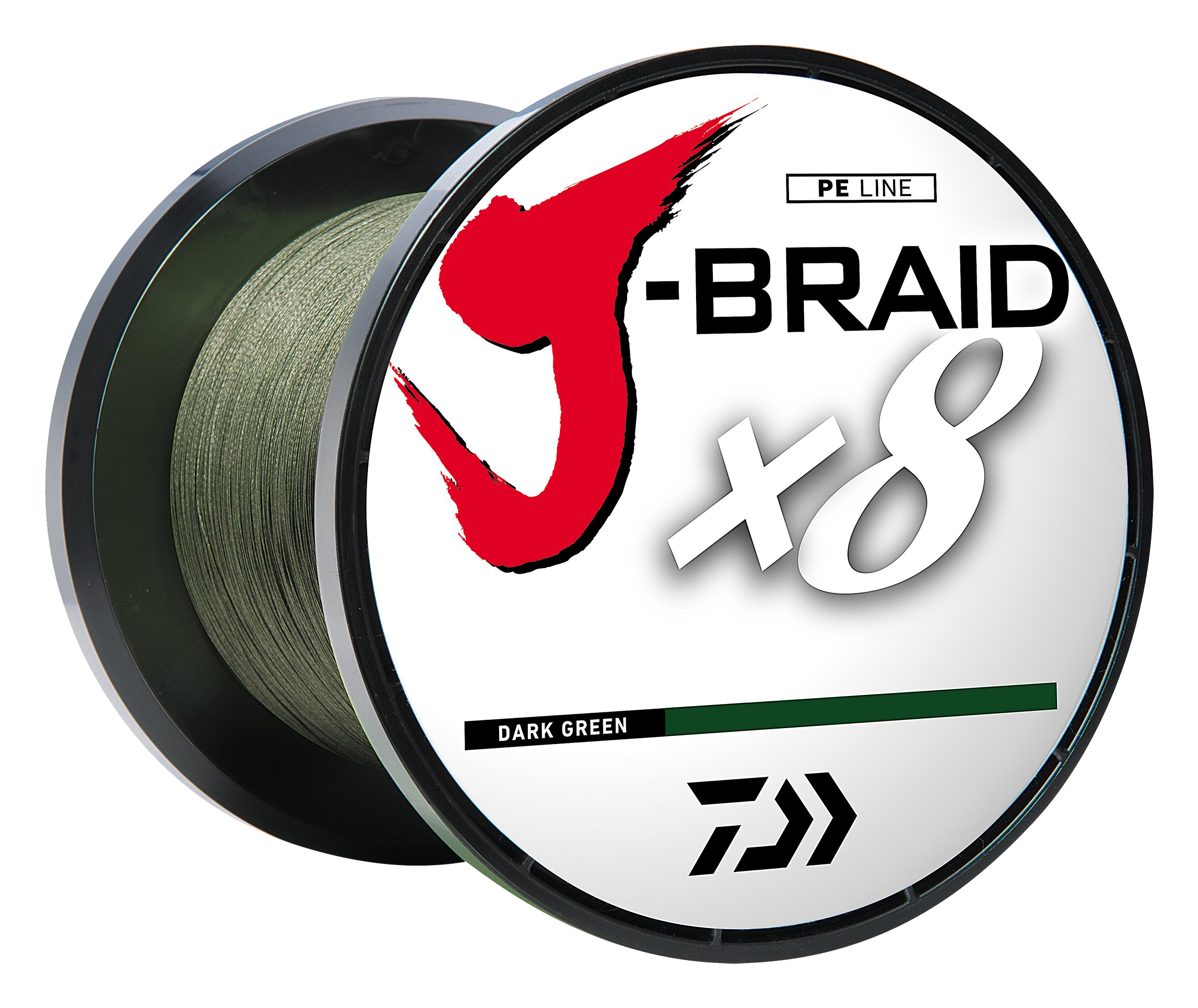 Daiwa J-Braid x8 Braided Line  - Dark Green