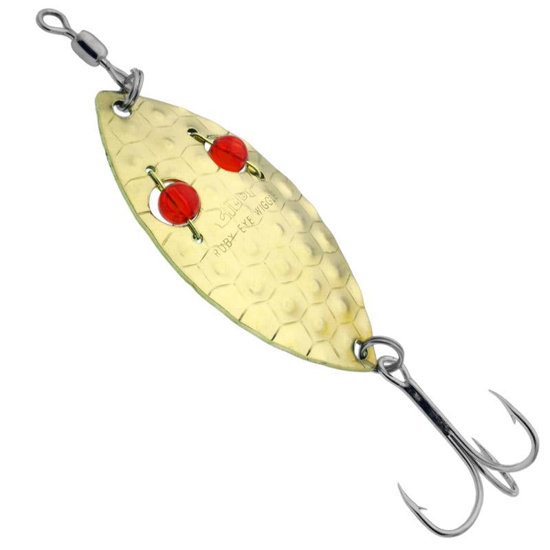 bibbs red eyed warbler fishing lure Gibbs Ruby Eye Wiggler Spoon