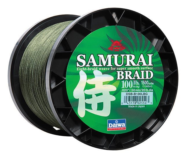 Daiwa Samurai Braid Dark Green 15lb 150yd